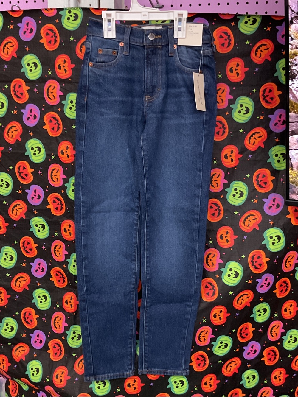 Universal Thread Women's High-Rise Straight Leg Jeans - Dark Blue